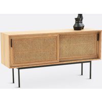 Waska Oak & Rattan Sideboard
