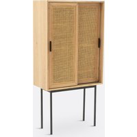 WASKA 2-Door Cane and Oak Sideboard