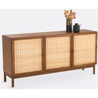 Patxi Teak and Rattan Veneered Sideboard