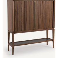 Liamca Walnut and Leather High Sideboard