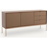 Delina Walnut & Leather Sideboard