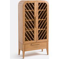 Anda High Dresser with 2 Doors and 1 Drawer in Solid Oak