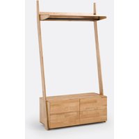 Domeno Solid Oak 4-Drawer Wardrobe Unit