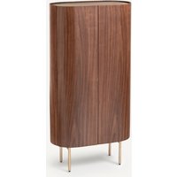 Aslen Walnut/Leather Cabinet