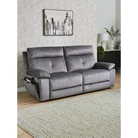 Very Home Ivana 3 Seater Fabric Power Recliner Sofa With Usb Charging And Storage