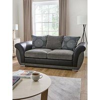Danube Fabric/Faux Leather Sofa Bed - Fsc&Reg; Certified