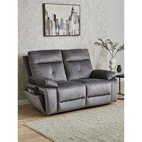 Very Home Ivana 2 Seater Fabric Power Recliner Sofa With Usb Charging And Storage