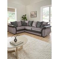 Very Home Narva Fabric/Faux Leather Left Hand Corner Group Sofa