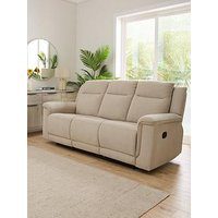 Very Home Miro 3 Seater Manual Fabric Recliner Sofa