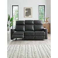 Very Home Luna Leather 3 Seater Manual Reclining Sofa