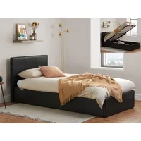 Birlea Berlin 3ft Single Brown Faux Leather Ottoman Bed Frame