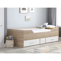 Birlea Camden 3ft Single White and Oak Effect Cabin Bed Frame