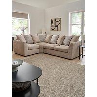 Very Home Havana Fabric Left Hand Double Arm Sofa - Fsc Certified