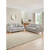 Very Home Prent 3 + 2 Seater Fabric Sofa Set (Buy &Amp; Save!)