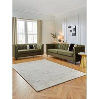 Very Home Guild 3 + 2 Seater Fabric Sofa Set (Buy &Amp; Save!) - Olive