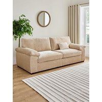 Very Home Salerno Standard 4 Seater Fabric Sofa In Natural - Fsc&Reg; Certified