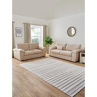 Very Home Salerno Standard Back Fabric 3 + 2 Seater Sofa  Set (Buy &Amp; Save!) - Natural - Fsc&Reg; Certified