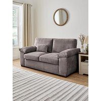 Very Home Salerno Standard 2 Seater Fabric Sofa - Grey - Fsc&Reg; Certified