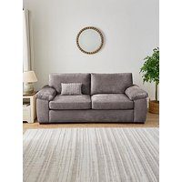 Very Home Salerno Standard Fabric 3 Seater Sofa - Grey - Fsc&Reg; Certified