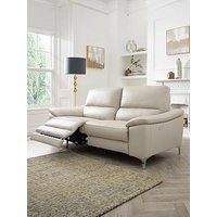 Very Home Pavilion 3 Seater Leather/Faux Leather Power Recliner Sofa