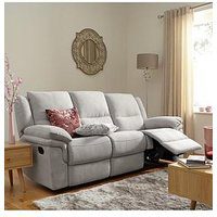 Albion Fabric 3 Seater High Back Manual Recliner Sofa