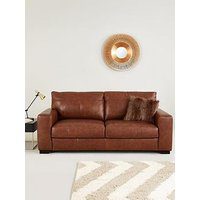 Very Home Hampshire 3 Seater Premium Leather Sofa