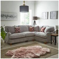 Very Home Millie Small Right Hand Fabric Double Arm Corner Group Sofa