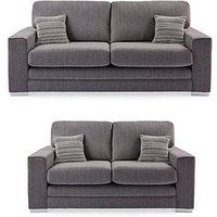 Very Home Minc 3 Seater+ 2 Seater Fabric Sofa Set (Buy And Save!)