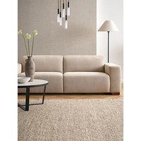 Michelle Keegan Home Cortes 3 Seater Fabric Sofa - Natural
