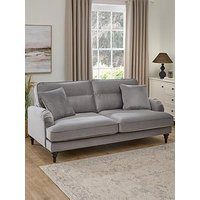 Very Home Victoria 3 Seater Fabric Sofa - Grey - Fsc&Reg; Certified