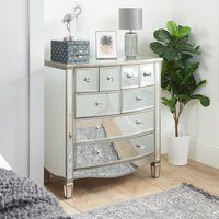 Elysee - Mirrored Merchant Chest - Mirror - Glass - Happy Beds